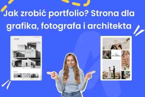 Przykładowe portfolio fotografa ślubnego i architekta. Strona prezentuje projekty i inspiracje.