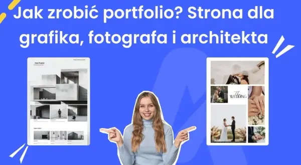 Przykładowe portfolio fotografa ślubnego i architekta. Strona prezentuje projekty i inspiracje.