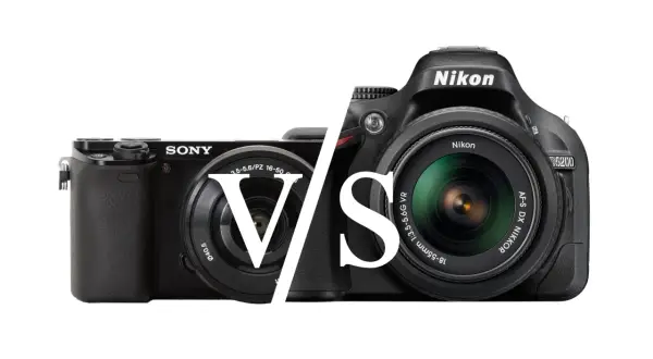 Sony bezlusterkowiec kontra Nikon lustrzanka. Porównanie, czym się różni lustrzanka od bezlusterkowca, pokazuje ich budowę i obiektywy.